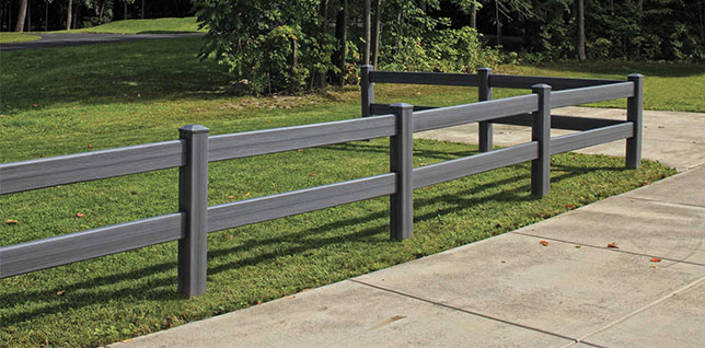 arctic blend 2-rail post and rail