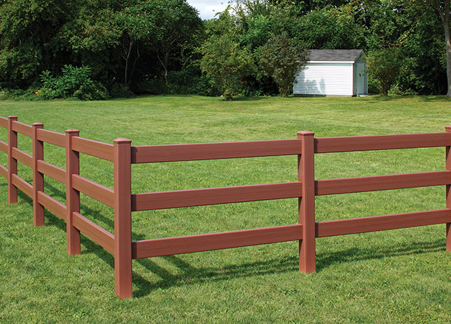 brazilian blend 3-rail post and rail